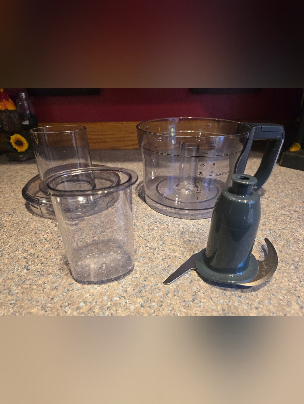 Cuisinart 8-Cup Food Processor FP-8 WORK BOWL, LID, BLADE & PUSHER Parts